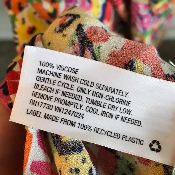 RIXO for Target Floral Multicolor Maxi Dress With Puff Sleeves and V Neck Sz 12 - Picture 11 of 12